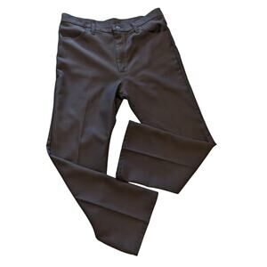 Wrangler Pants Mens 38x30 Brown Workwear Western Wrancher Polyester Trousers \\